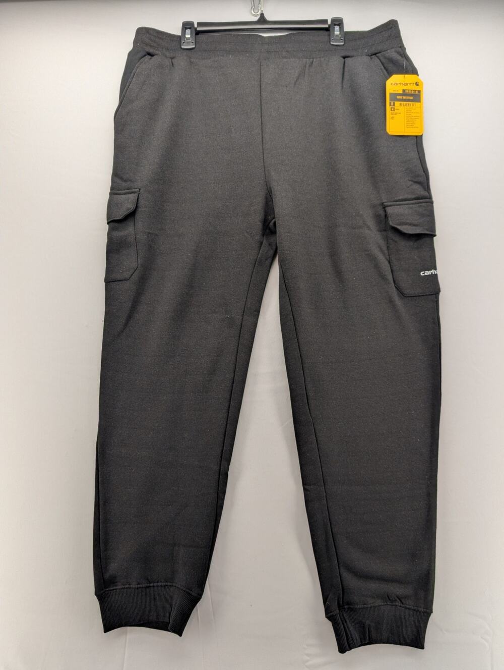 NWT Carhartt Men's Force® Relaxed Fit Sweatpant in Black sz XL